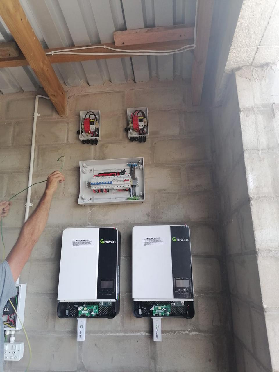 Installation being done Off-Grid